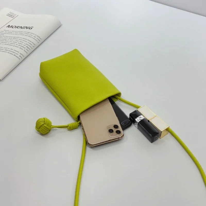 Women Leather Small Crossbody Bag Designer Cell Phone