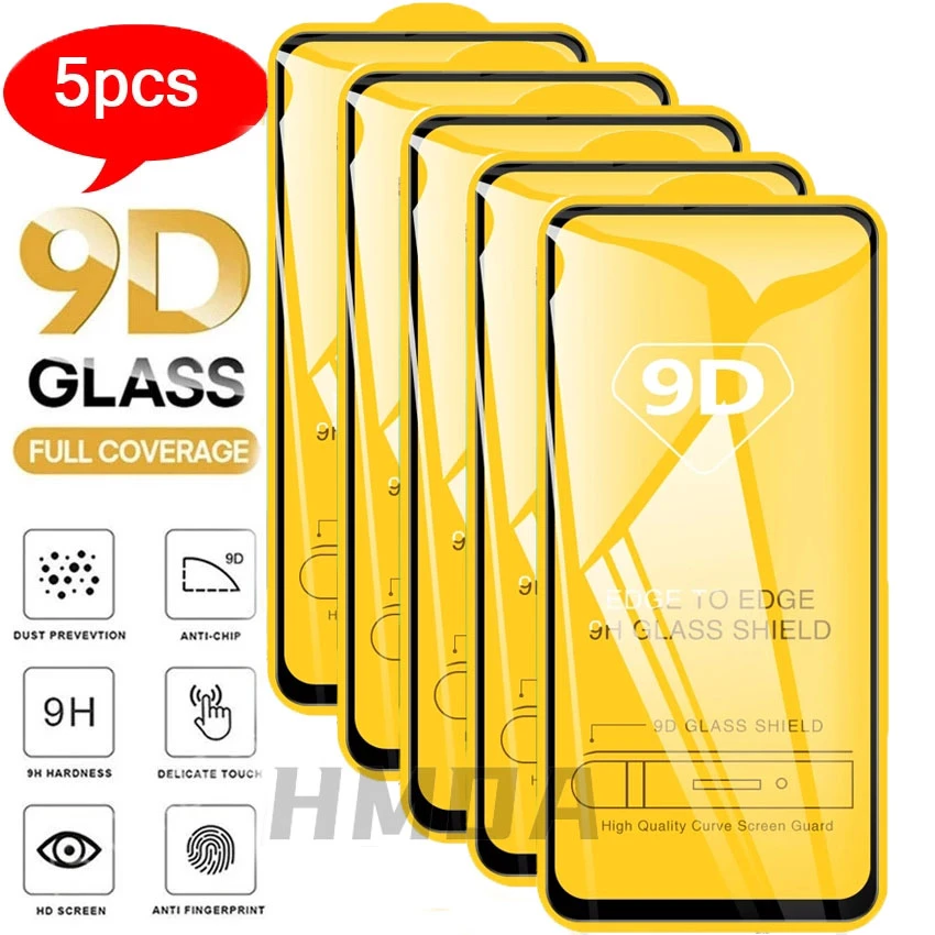 cell phone screen protector 5PCS Protector Glass on Redmi Note 10 11 8 9 9s 10s Tempered Glass for Redmi Xiaomi 11T  Poco x3 GT nfc Pro Screen Protector phone tempered glass