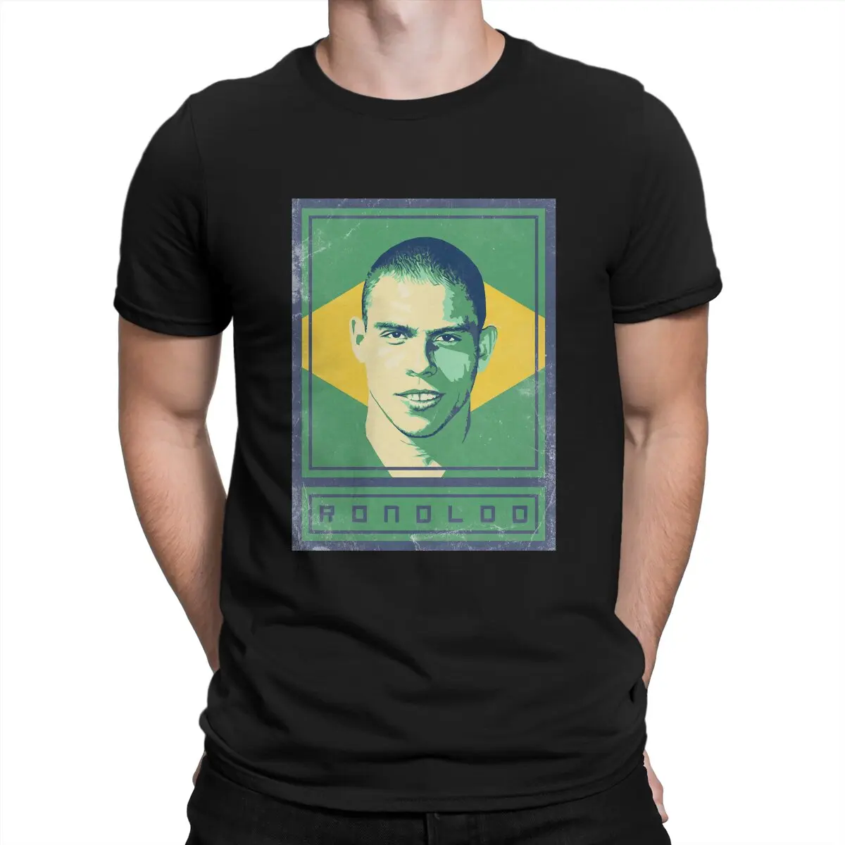 Ronaldo Brasil Maglietta Da Uomo Ronaldo Luiz Nazario Delima Player O Collo Manica Corta 100% Cotone T Shirt Umorismo Di Alta Qualità