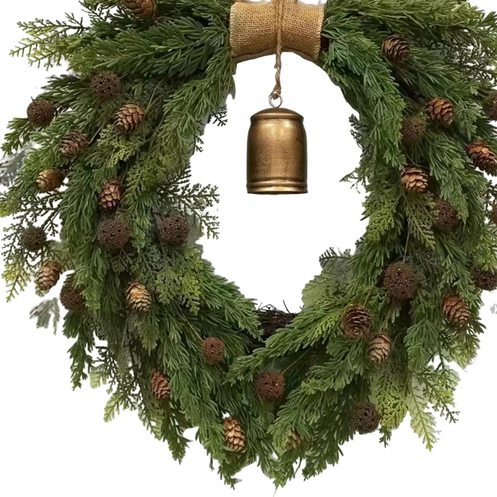 Bohemian for Front Door Indoor with Bow Knot Spring Decorations Gift Artificial Wreath Garland for Living Rooms Porches Bedrooms