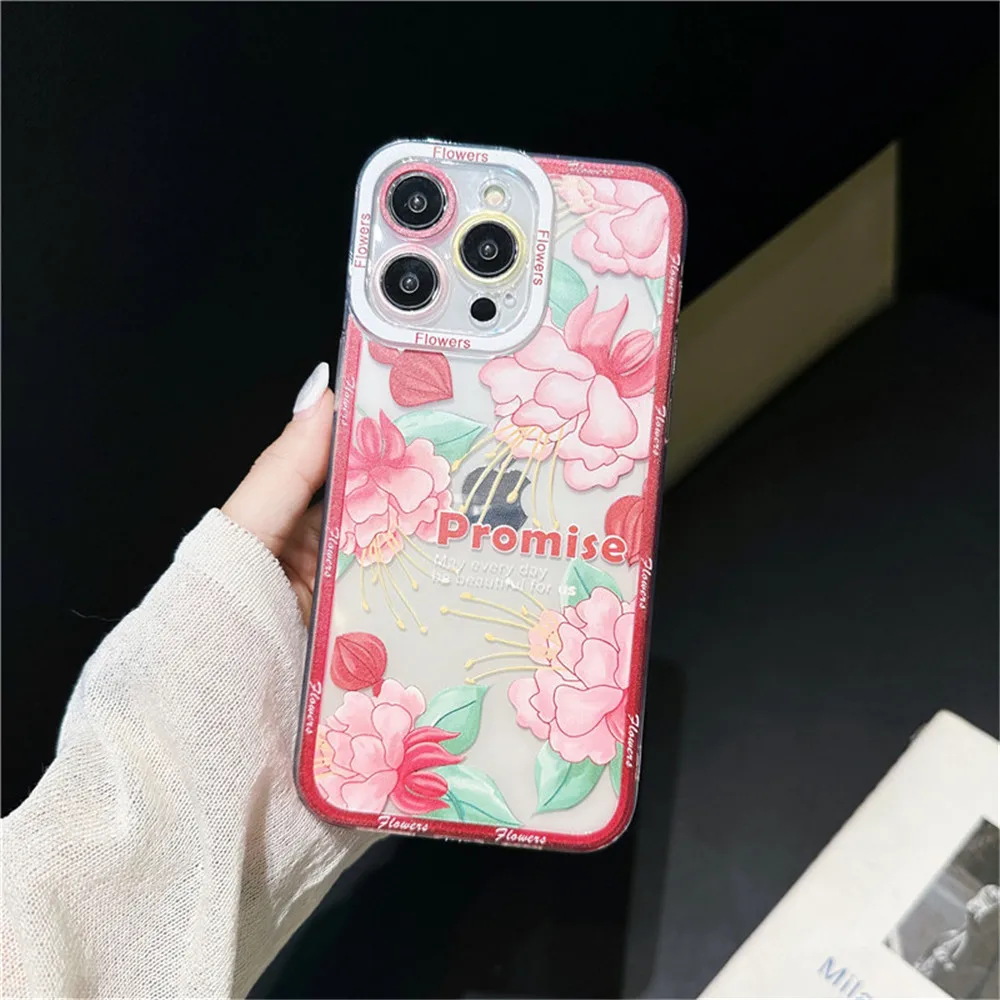thumbnail image 1 of Funda de flores para Samsung Galaxy A72 A73 A82 A81 M13 M21 M23 M31 M31S M32 M33 M51 M53 A8 Plus A7 A9 2018 S8 S9 Plus cubierta suave, 1 of 5