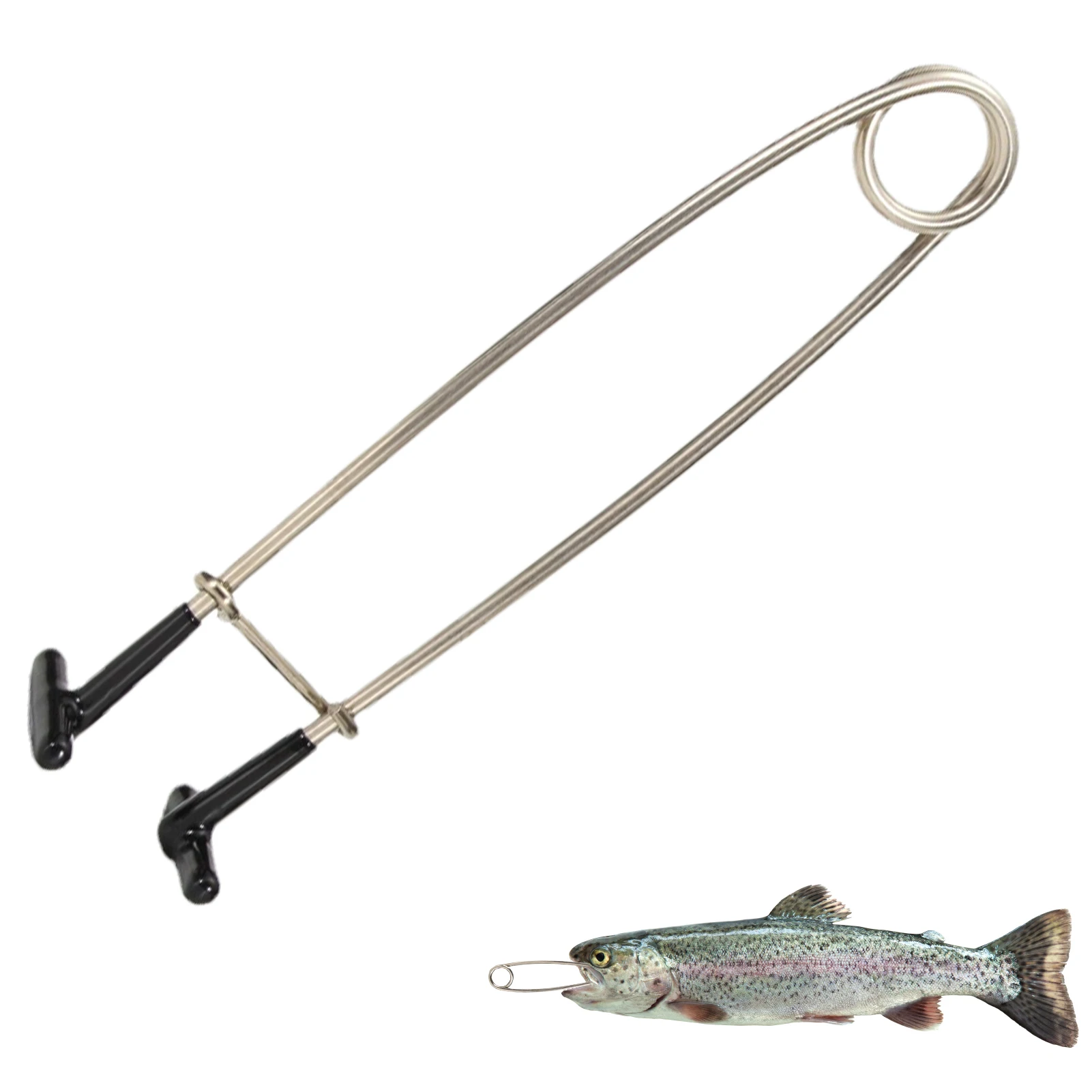 Fish Mouth Spreader Fishing Decoupling Device Fish Mouth Opener Stainless Steel For Fresh Saltwater Fishing Tackle Tool Fish Chain Stringer