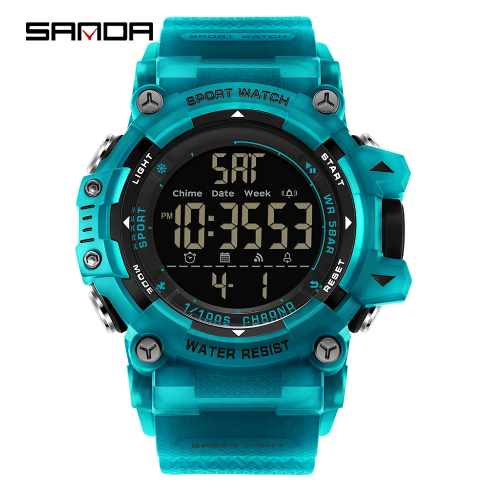 SANDA Stylish Multi-Function Waterproof Sports Watch