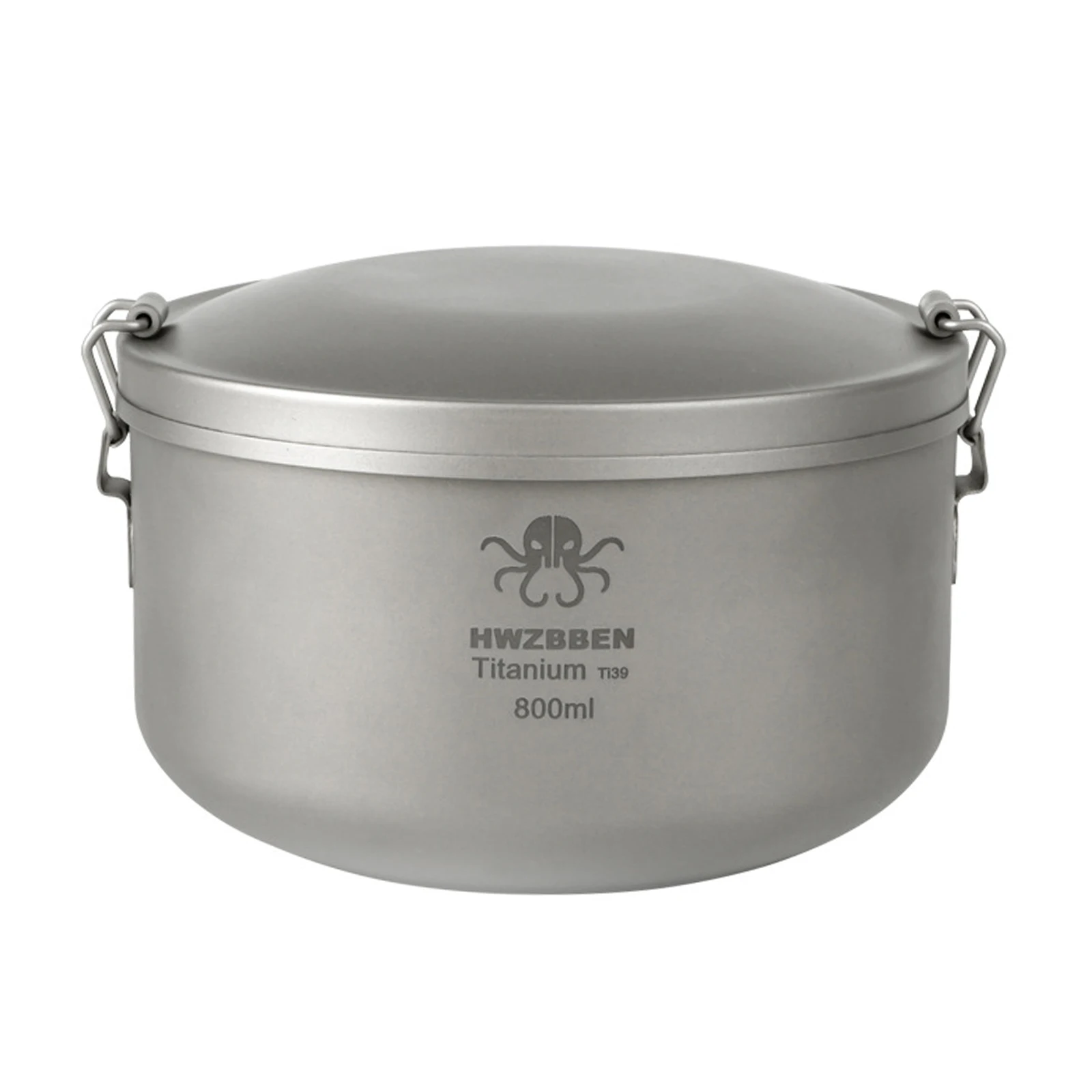 

Outdoor 2-Layer Titanium Lunch Box Bowls Pan With Lid Office Worker Bento Box Portable Canteen-Boxes For Hiking Camping Picnic
