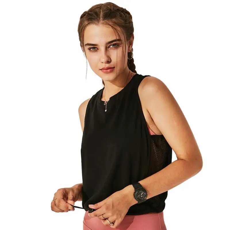 Women's Tank Workout Tops Sports Wear For Women Gym T-shirt Open Back Yoga Top yoga top sports tank sports t shirt yoga shirt sports shirt Sport Blouses Woman Fitness Shirt Female Jersey