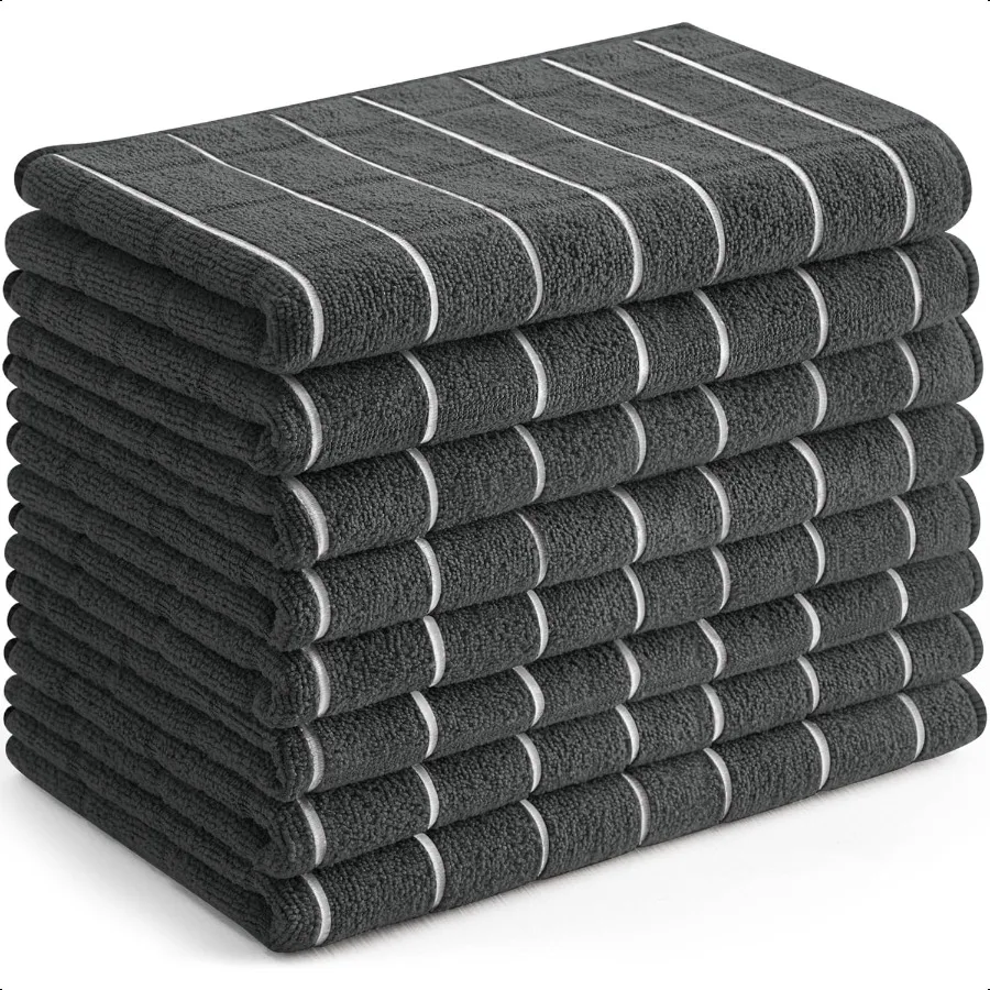 Premium Microfiber Kitchen Dish Towels 8 Pack