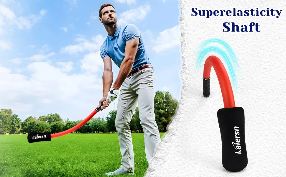 Description Picture 3 of itemNew Golf Warm Up Stick Golf Swing Trainer Aid For Improved Rhythm, Flexibility, Balance, Tempo and Strength Golf Training Aids