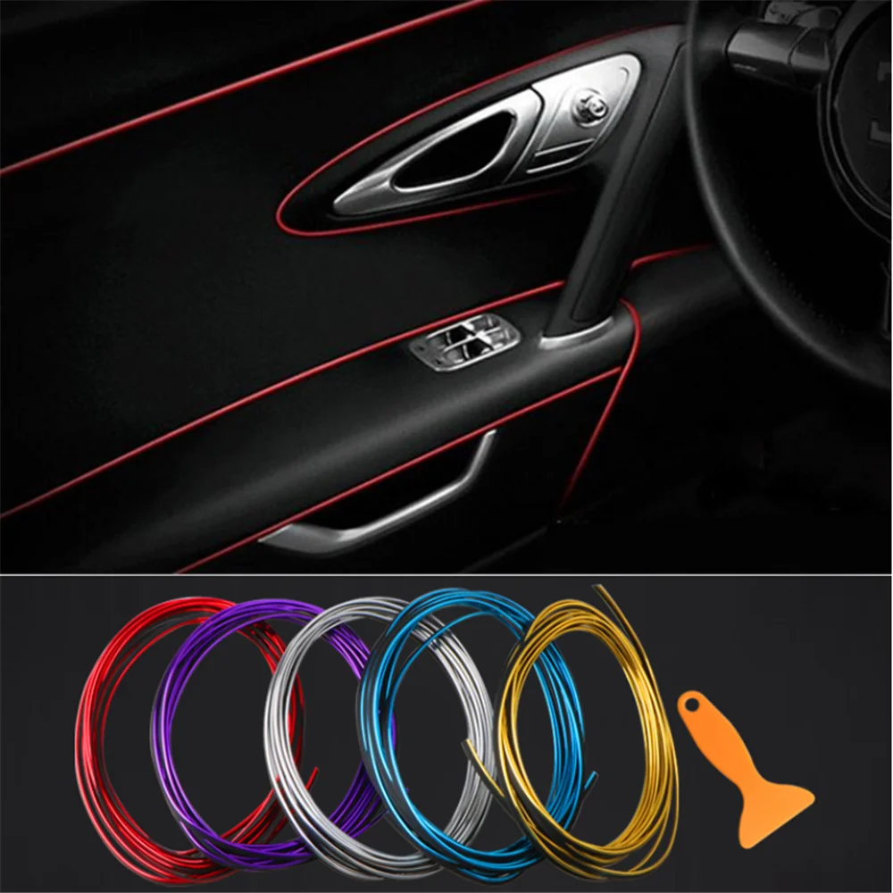 Linea di decorazione per interni auto 5m per toyota vw volvo xc60 renault clio hyundai tucson audi a3 8p alfa romeo 147 ford - Image 4