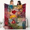 Flannel Air Conditioning Blanket Living Room Sofa Decoration Leisure Throw Blanket Digital Printing Double-sided Fleece Blanket 2