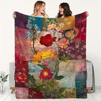 Flannel Air Conditioning Blanket Living Room Sofa Decoration Leisure Throw Blanket Digital Printing Double-sided Fleece Blanket 2