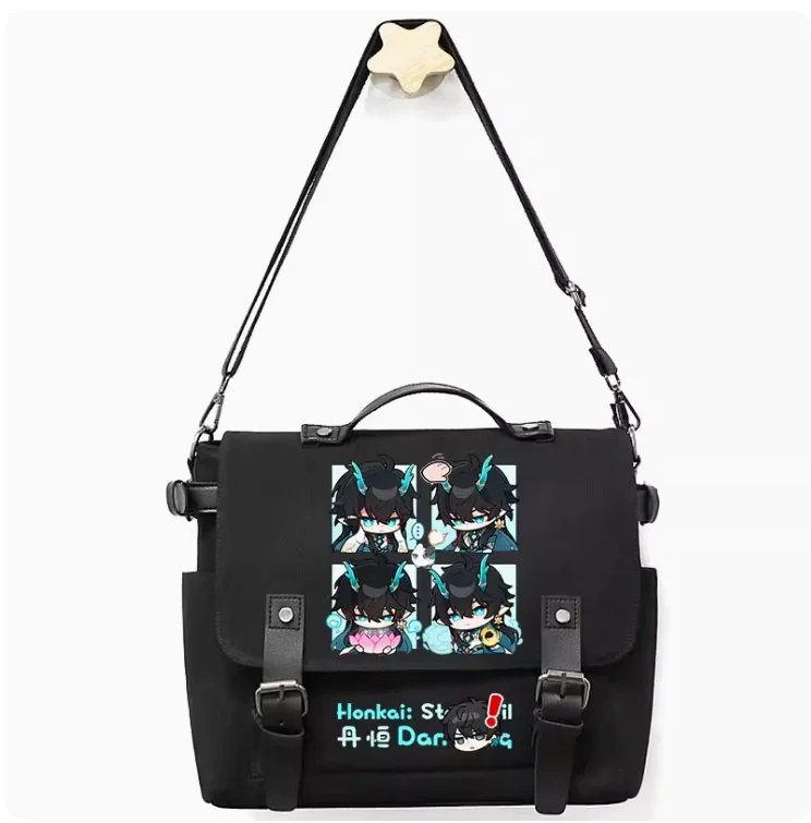 Anime Honkai: Star Rail Dan Heng Cosplay Casual Oxford Messenger Bag Schoolbag Shoulder Bag Student Teenage Gift B284