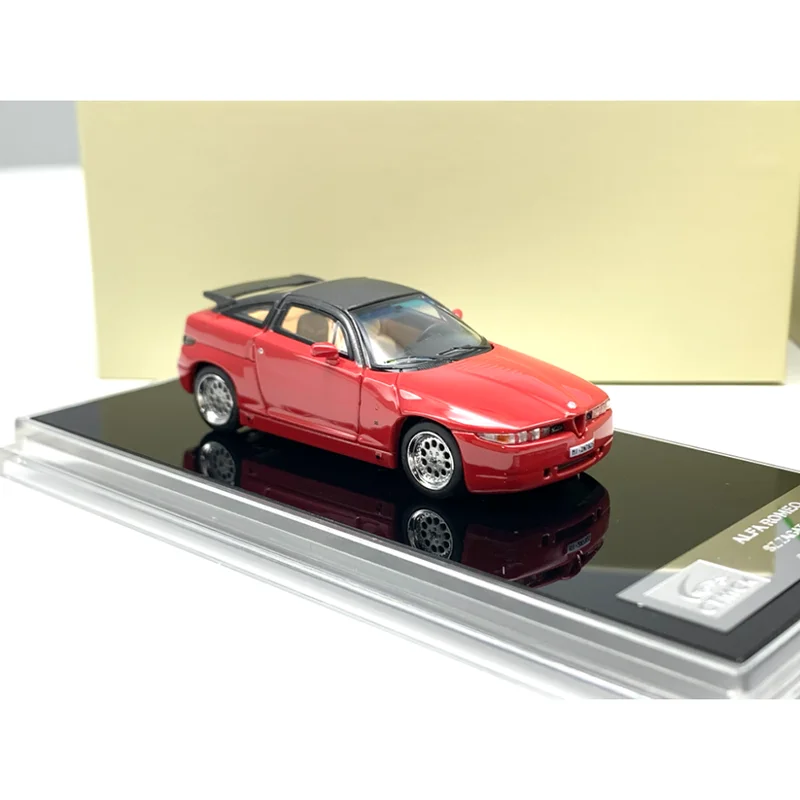 다이캐스트 1:64 스케일 로미오 SZ 1989 합금 시뮬레이션 자동차 모델 컬렉션 기념품 휴일 선물 장난감 정적 디스플레이