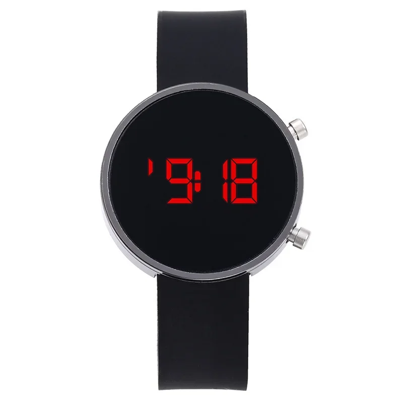 Women's Fashion LED Digital Sport Watch - Simple Round Dial, Casual Style Electronic Timepiece