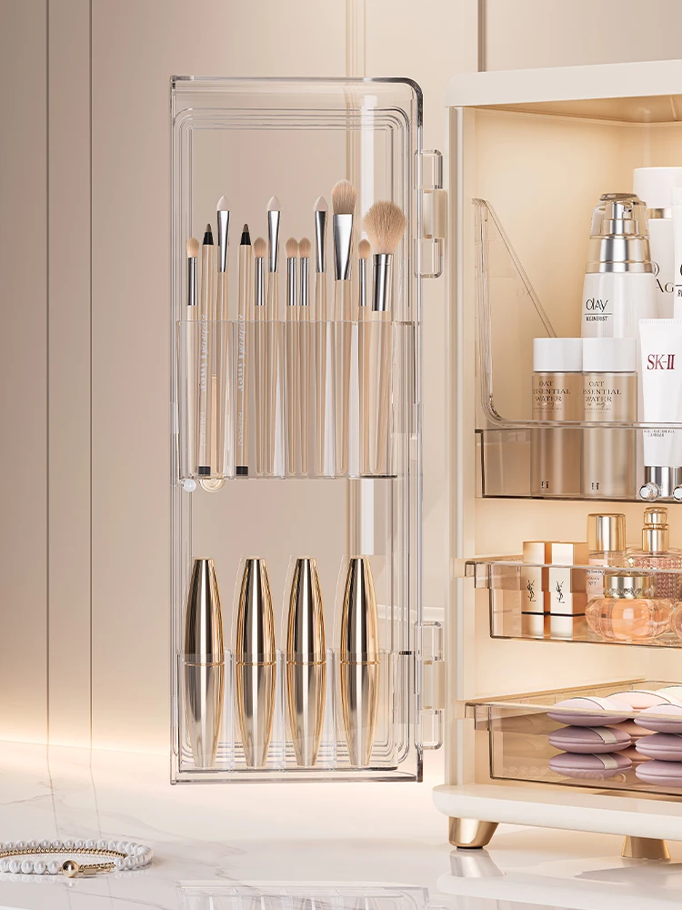 Acrylic Cosmetics Storage Box Large-Capacity Dust-Proof Desktop Dressing Table Luxury Makeup Box