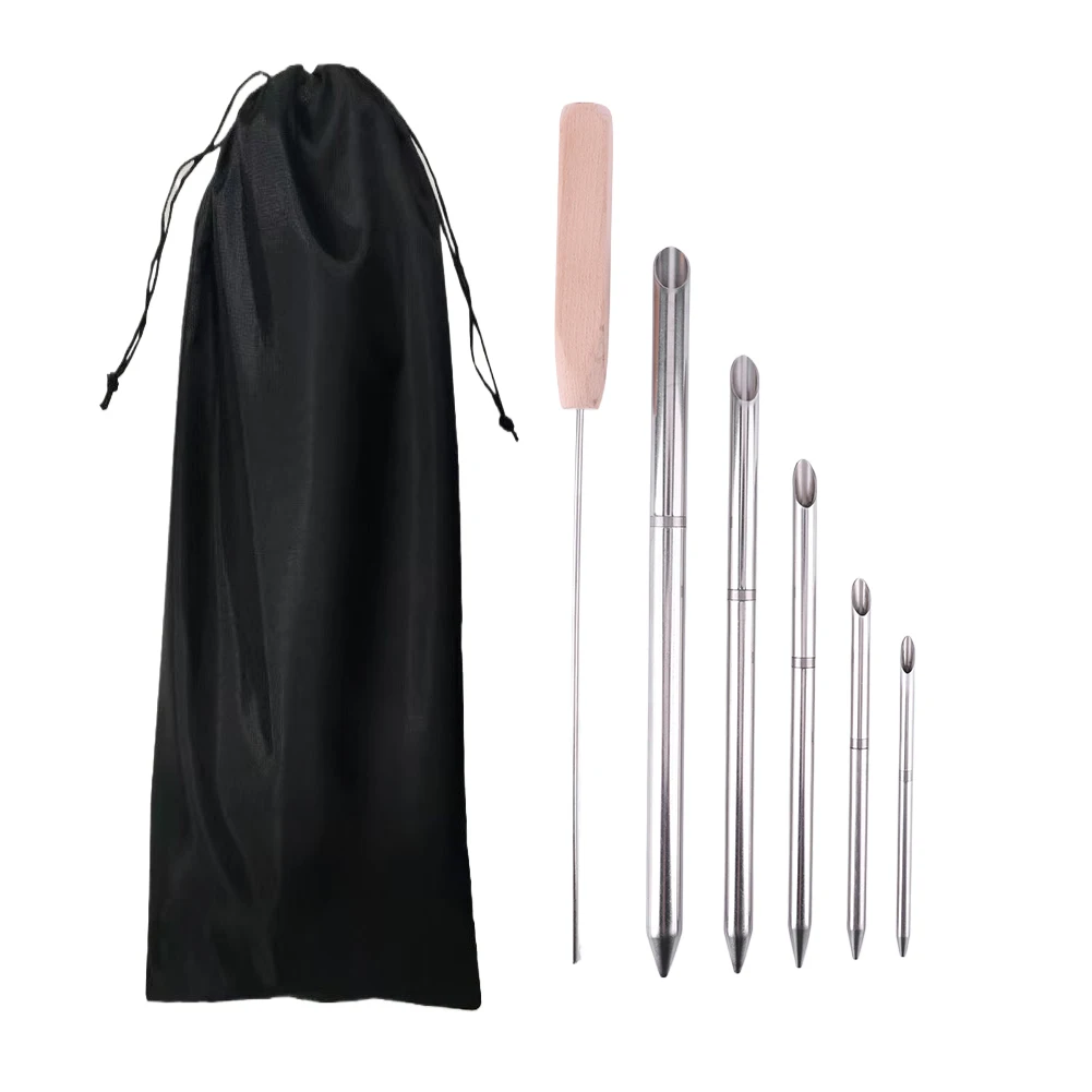 Stainless Steel Paracord Braid Needle Set Perfect for Leather and Paracord Work Includes Marlinspike and Smoothing Tools