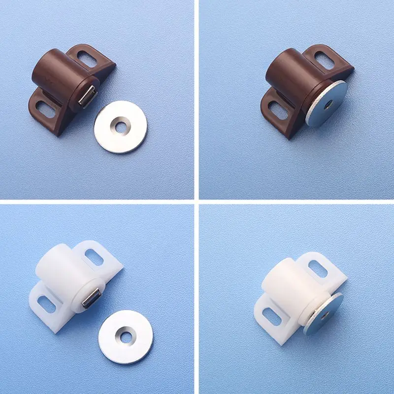 ABS Round Magnetic Door Catches Latch Cabinet & Furniture Shutter Magnetic Catch Closer for Cupboards Drawers Closet magnetic cabinet catches door catches magnetic cabinet latches cabinet door latch