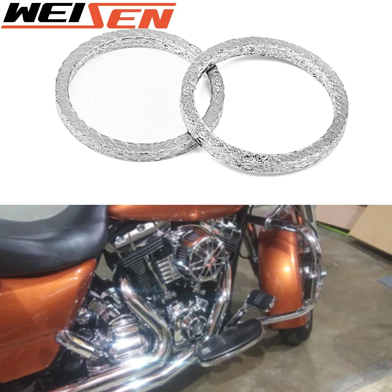 Motorcycle Exhaust Pipe Header Gasket Kits For Harley Davidson Touring
