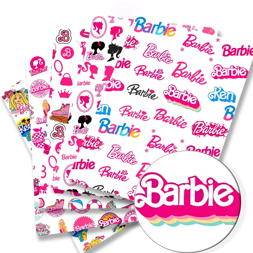 Barbie Puppe Cartoon heiß DIY handgemachte Nähen Patchwork Quilten Baby Kleid Home Sheet140cm bedruckten Stoff Kinder Stoff