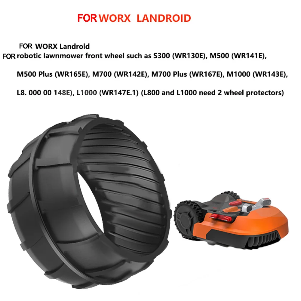 Radschutz XL für Worx Landroid Vorderradprofil-Anhebungsabdeckung M500 M700 S300 Plus Profil Tuning Traction – Detail 4
