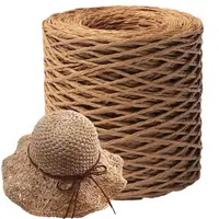 Raffia For Crafts Natural Raffia Yarn For Wrapping Knit Wire Natural Color Matte Texture Raffia Paper Ribbons For Hat DIY 1