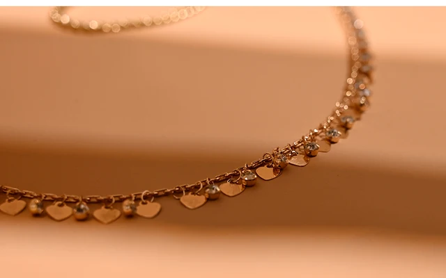 2 Catene Per Vita E Pancia Argento - Con Paillettes Per Donne, Lunghezza 68cm+25cm