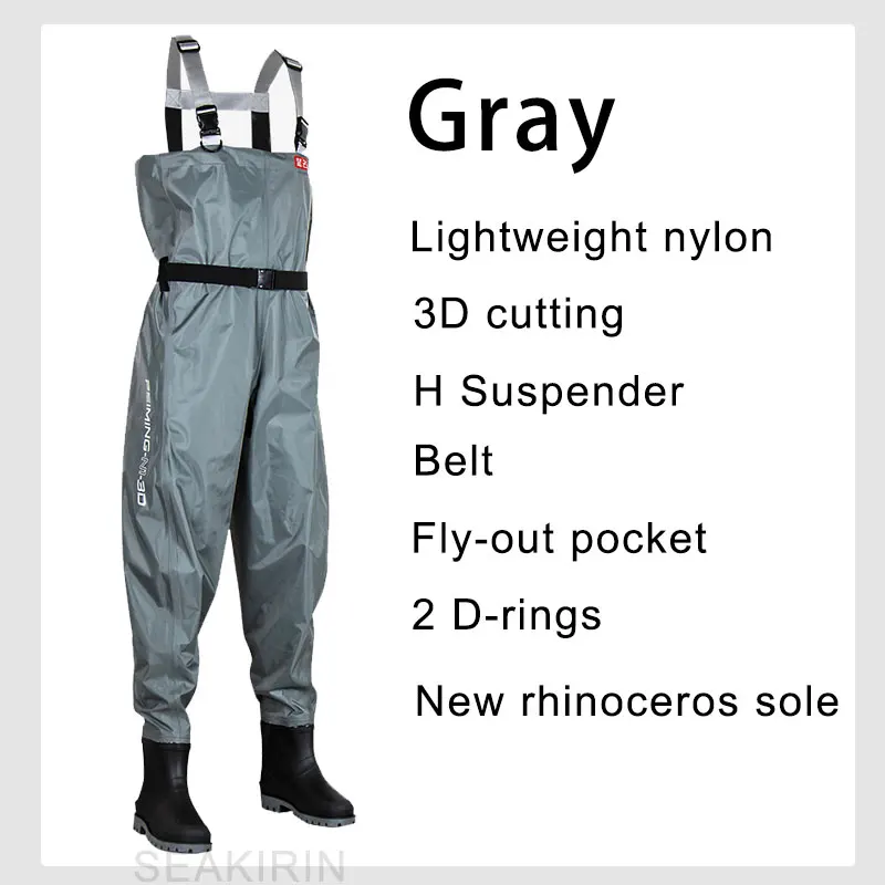 Waterproof Bootfoot Chest Waders with Boot Waders Mud for Men & Women Duck Hunting & Fishing Vader Wading Clothing