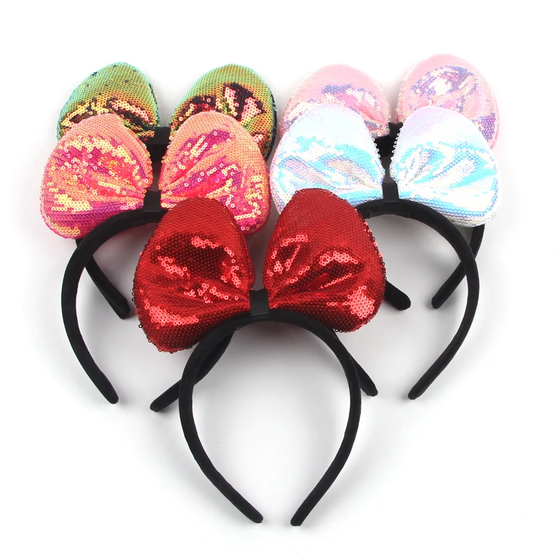 Modisches Meerjungfrauen-Stirnband für Kinder, Sommer, 7'' Metallische Große Schleife, Haarband, Mädchen-Festival-Party DIY Haaraccessoires – Detail 29