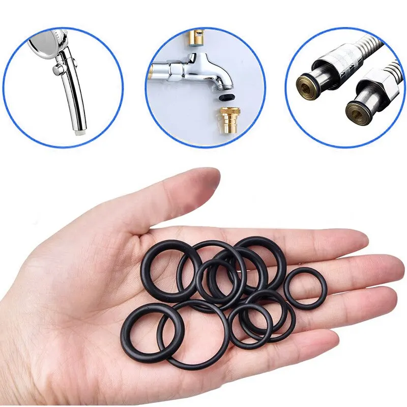 Rubber O-rings Faucet Hose Connector Seal Valve Water Proof Machine Oil Proof Washer Combo Set Accessories 200pcs rubber o rings