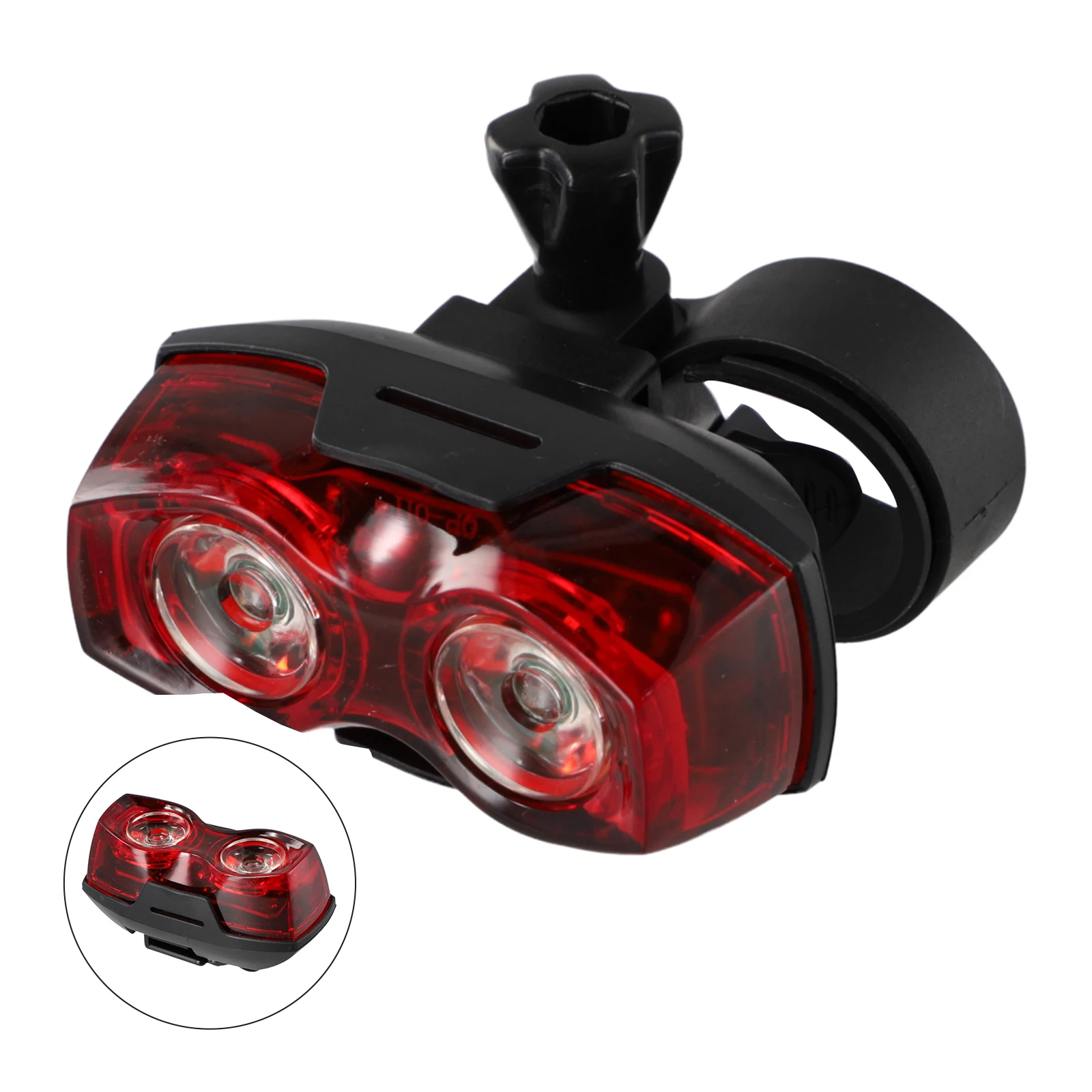 Mountain Bike Tail Light Bike Red Horizontal Or Vertical Lightweight Compact 2 AAA Batteries