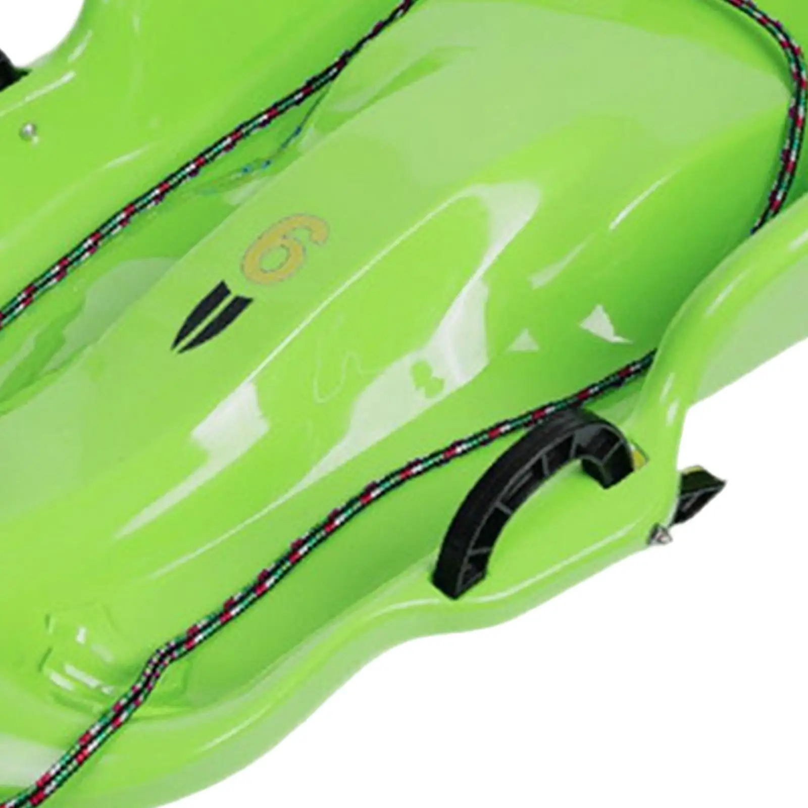 Double Winter Snow Sled Toboggan Sledding Sleigh Ski Board with Brake Handle