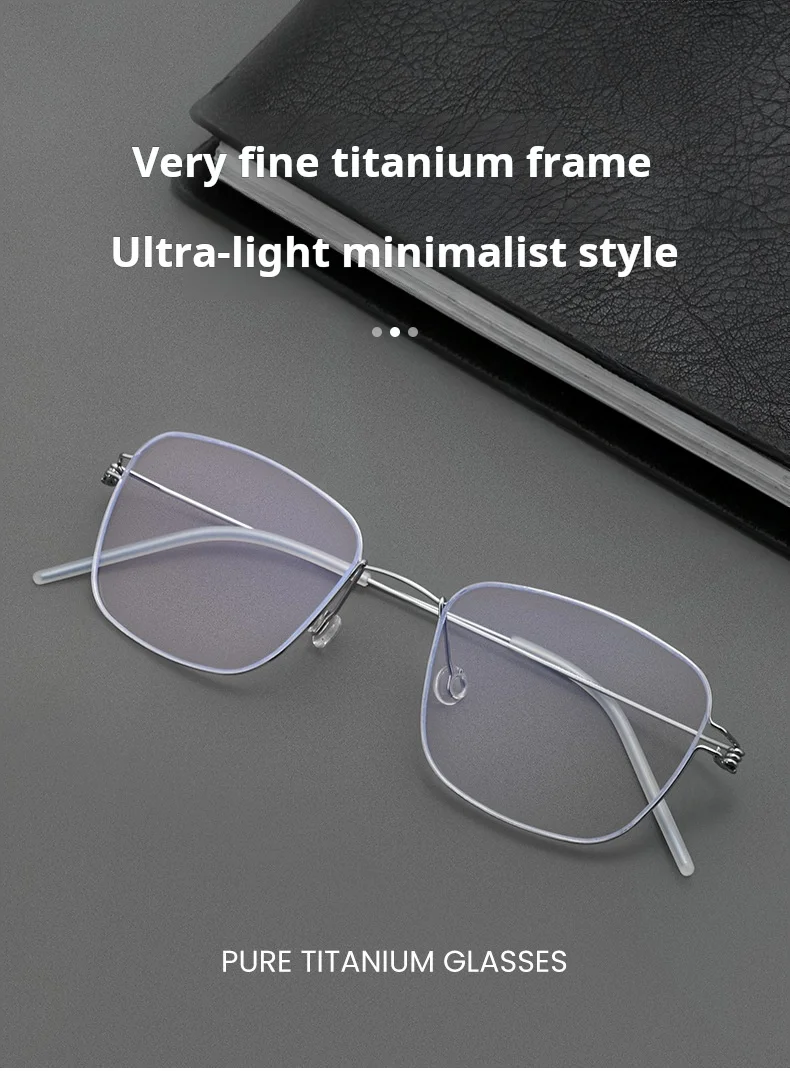 Ultra Licht 4,8g Kleine Größe Brillen Rahmen Männer Platz Schraube Freies Brillen Frauen Optische Myopie Brillen Rahmen HYD0171 – Detail 1