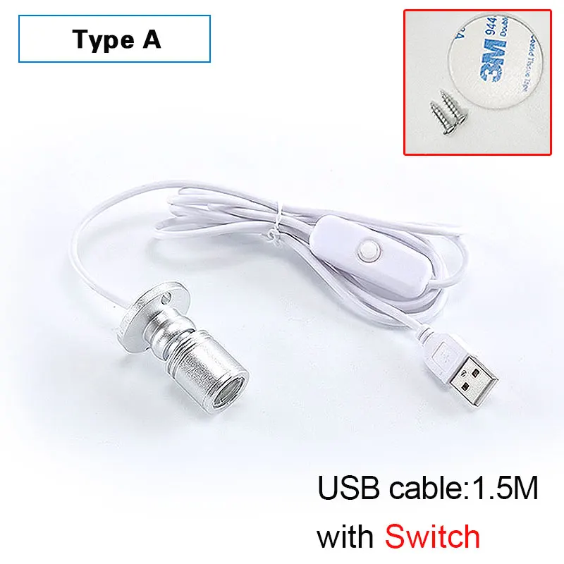 Scheinwerfer USB DC5V Led 3W Schmuck Schrank Schaufenster Mini Spot Bank Lampe  Decke Licht Schalter Usb-schnittstelle - AliExpress