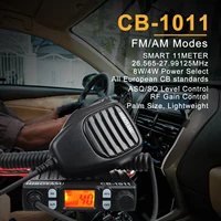 Hiroyasu Walkie Talkie CB-1011 26.565-27.99125MHz 11Meter Mini 27MHz FM/AM 8W 40Ch CB Radio For EU PL DE CE UK IN US IT 1