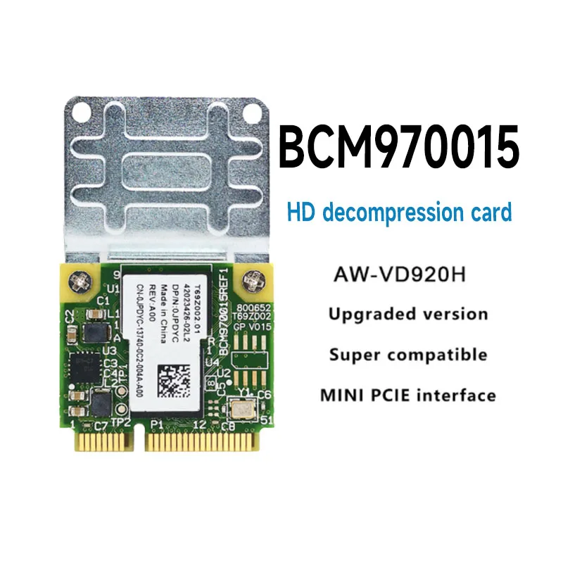 Broadcom BCM970015 70015 Crystal HD Video Decoder Mini PCI E Adapter ...
