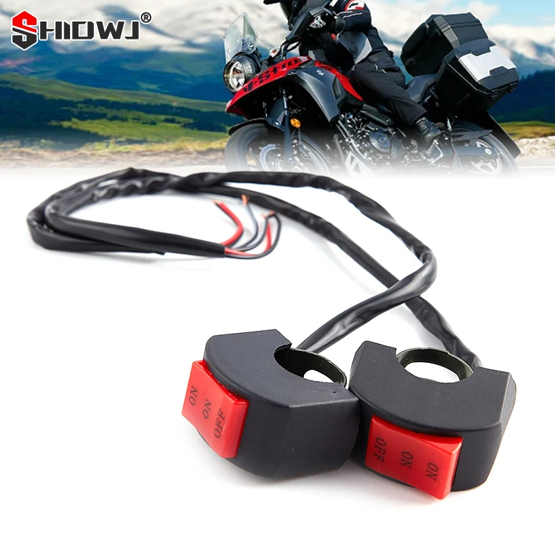 

1PC 22mm 7/8in Universal Motorcycle Switch Bike Scooter Handlebar ON-ON-OFF Headlight Fog Spot Light Low Beam High Beam Switch