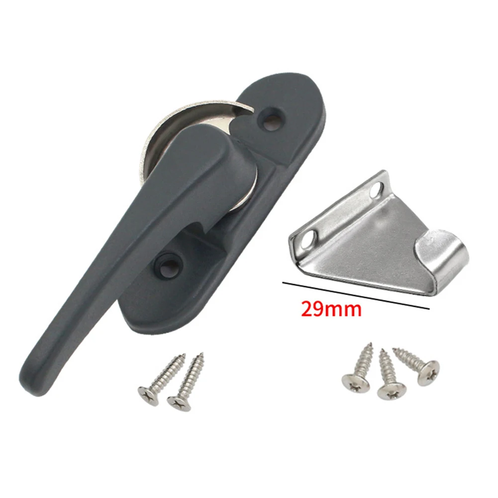 Doors Hasp Windows Anti-theft Children's Crescent Lock Jammer Sash Push-pull Security Aluminum Alloy