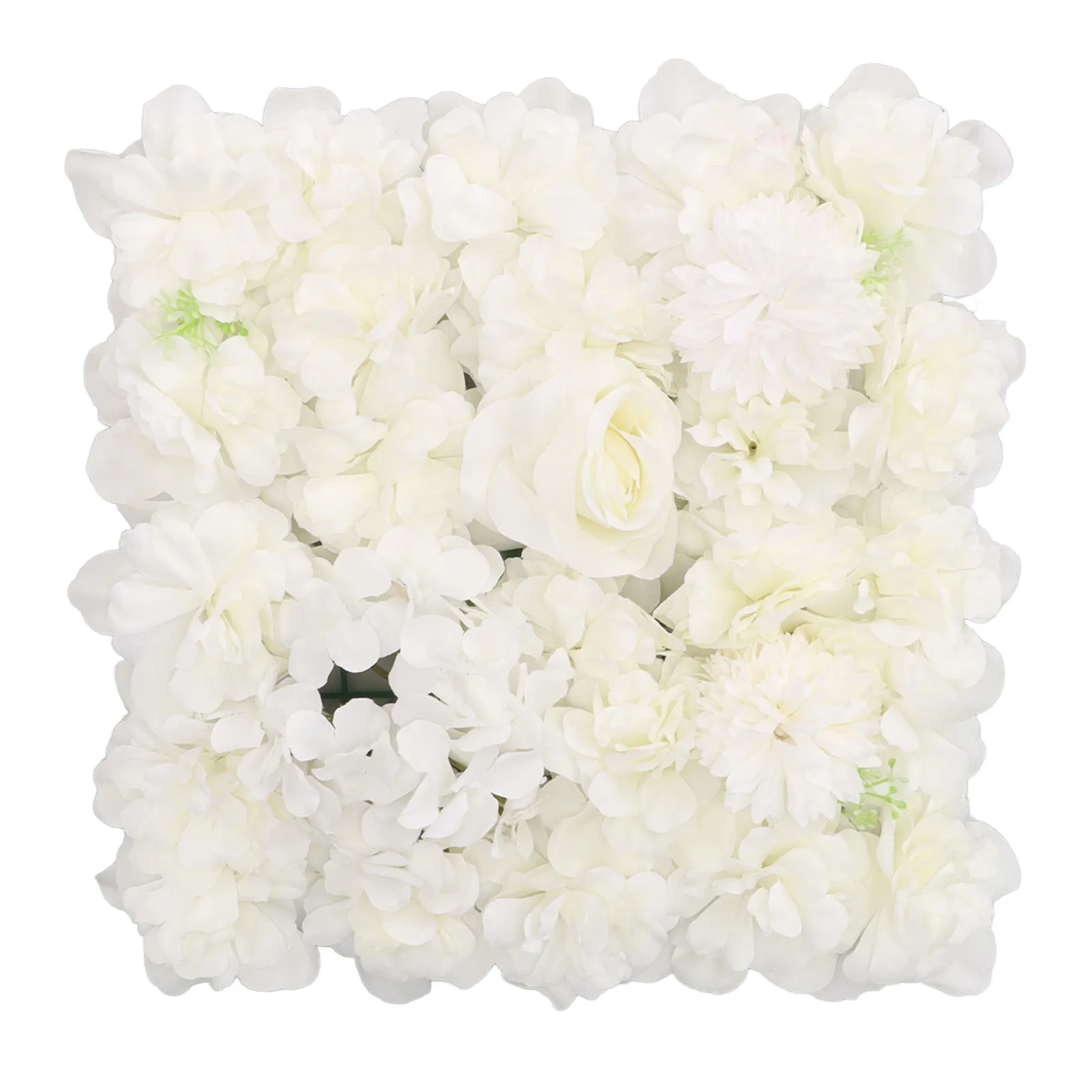 

15x15in Artificial Flower Wall Panels Simulation Silk Rose Flower Wall Decor For Wedding Party Stage Background Backdrop