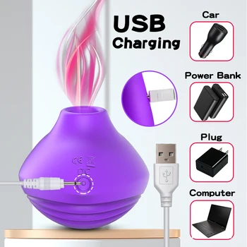 Sucking Vibrator For Women Vibrating Egg Clitoris Stimulator Sucker Nipple G Spot Dildo Vaginal massage Sex Toy for Women Couple 6