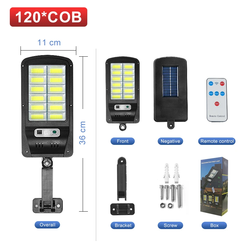 18000LM Upgrade Solar Light Outdoors 10000mAh Waterproof Outdoor Solar LED Light With Motion Sensor Garden Solar Street Lights solar fence lights