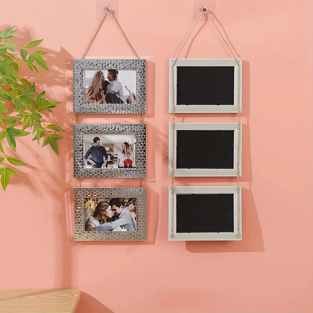 1pc Triplet Photo Frame Poster Display Photo Frame Family Photo Wall Decoration Photo Frame Set Pet Photo Couple Group Photo Cre