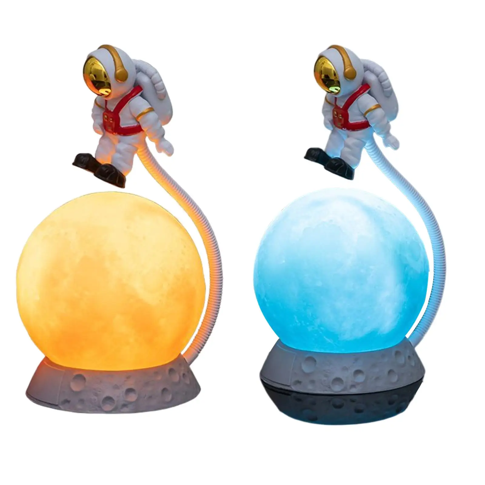 

Cute Astronaut LED Lamp Night Desk Light Spaceman Space Planet Ornaments Bedside for Children Gift Bedroom Nursery Home Decor