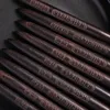 Round Wood Handle Nail Art Brush Triangular Spatula Drawing Painting Line Pen Flat Round Metal Manicure Tools 4