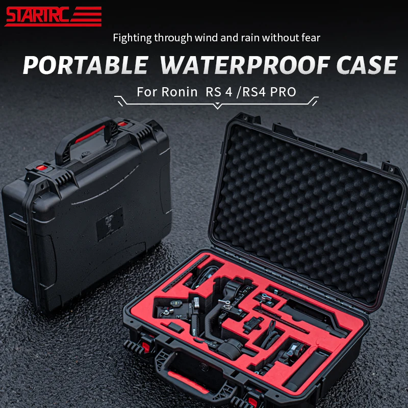 

STARTRC For DJI Ronin RS 4/RS4 PRO Stabilizer Accessories Storage Case Hard Shell Waterproof Box Suitcase Portable Carrying Case