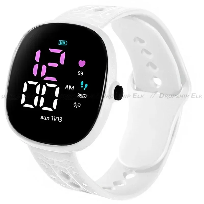 Sports Waterproof Student Watch Children's LED Digital Watch Wrist kids Outdoor Silicone Strap Electronic Watches relógio 4