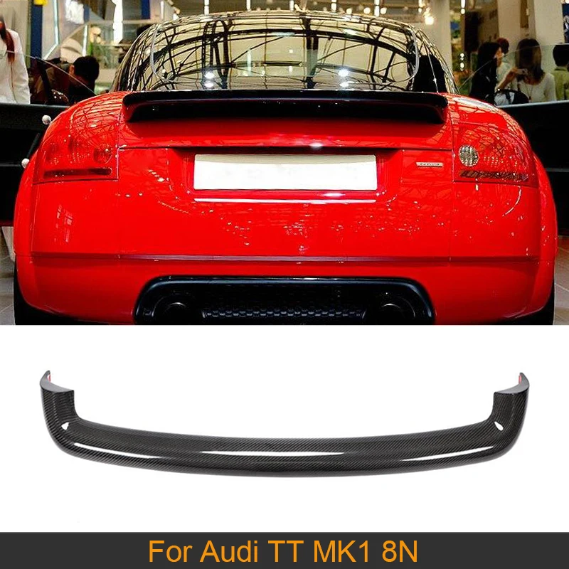 Per Tt Labbro Del Bagagliaio Dell'Ala Dello Spoiler Del Bagagliaio Posteriore In Fibra Di Carbonio Per Audi Tt Mk1 8N 1998 - 2006 Autoadesivo Dell'Ala