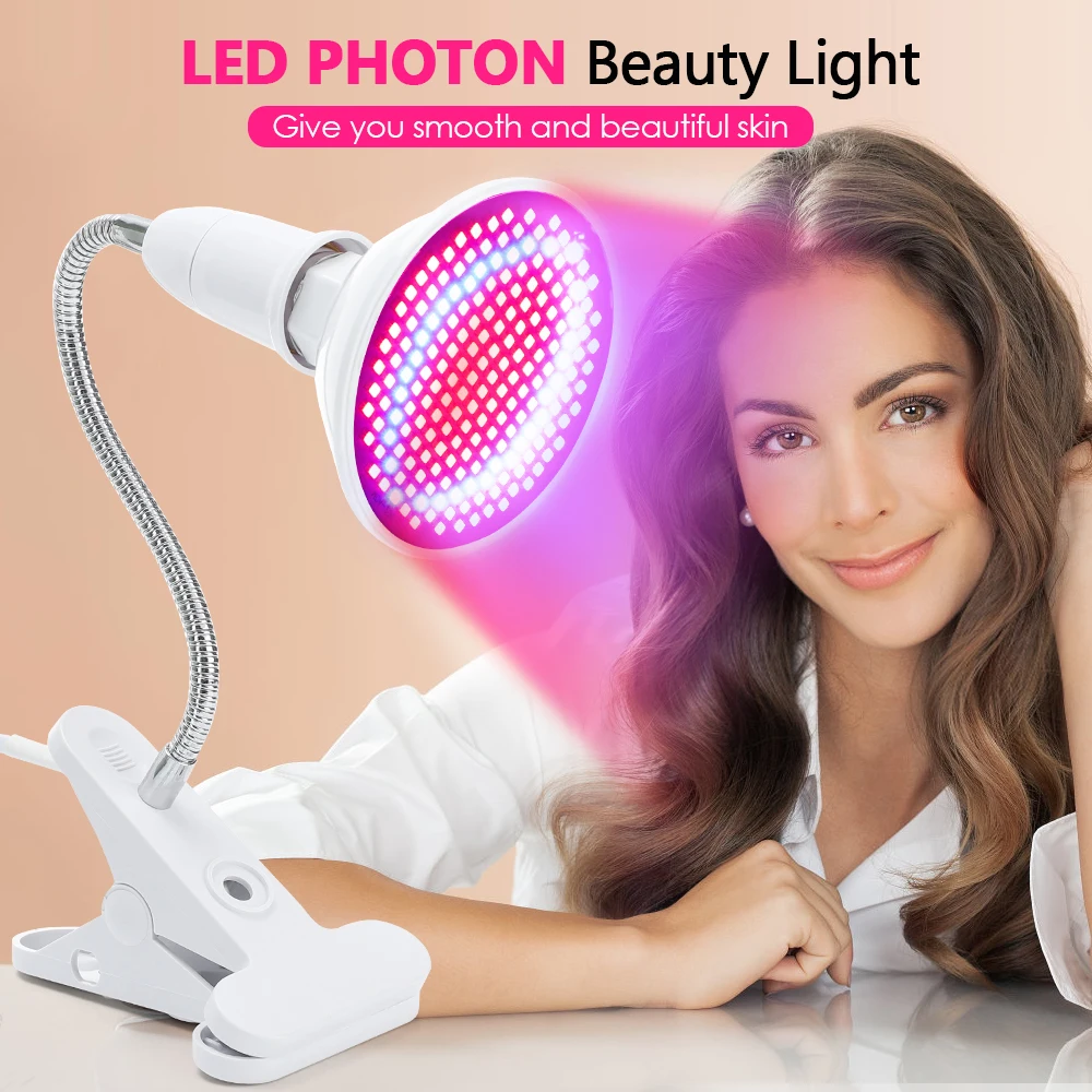 200led Infrared Red Light Therapy Face Care Luminotherapy 660/850nm Red