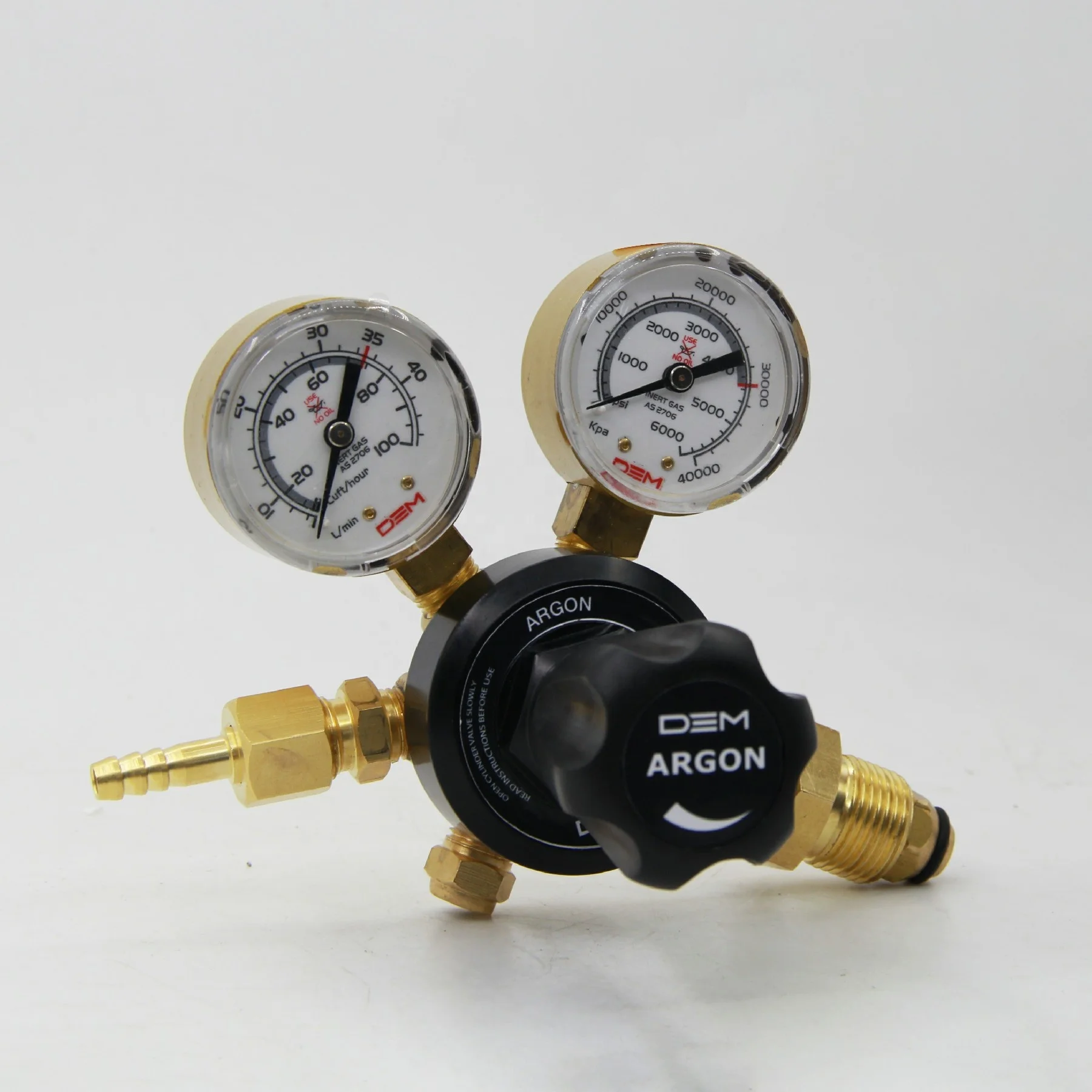 DEM DG150-AR TIG MIG Welding Machine Small Brass Argon Gas Flowmeter  CO2 Regulator 3
