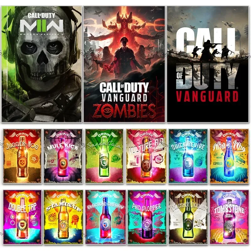 Call of Duty Modern Warfare Canvas Poster HD Print PerkaCola Wall Art for  Game Room Home Decor Gift - AliExpress 15