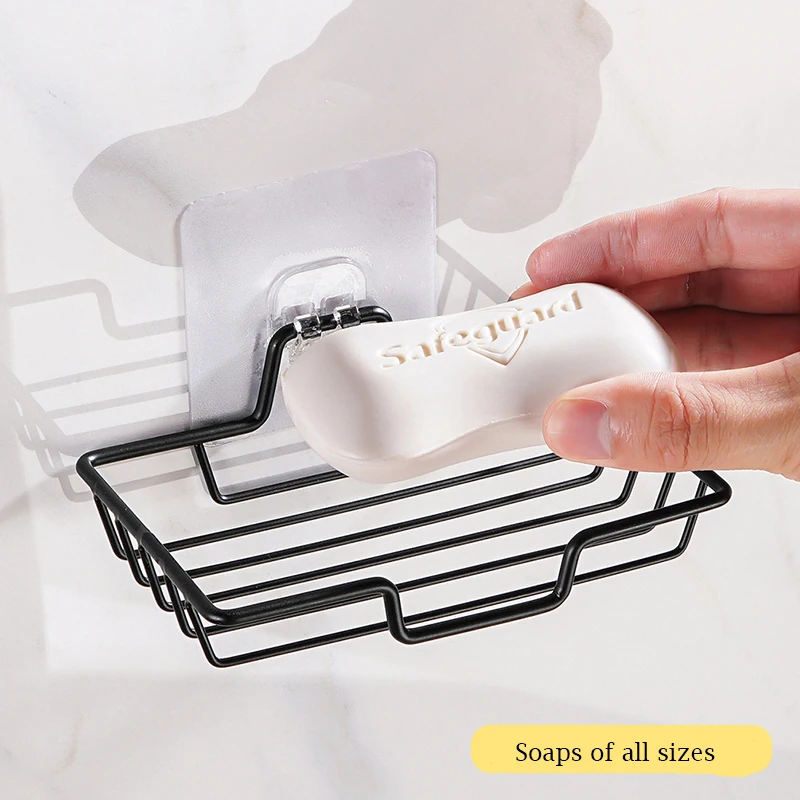 Wall-Mounted-Soap-Holder-Box-Bathroom-Shower-Soap-Holder-Sponge-Storage ...