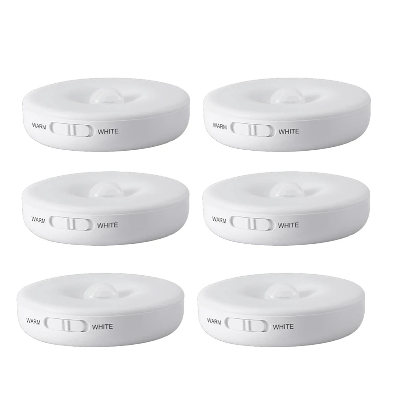 

Indoor Lights Closet Puck Lights Battery Operated, , For Kitchen, Bedroom, Stairs, Hallway, Wall (6 Pack)